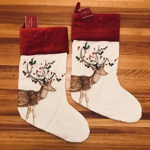 Silly Stag Christmas Stockings NWT
